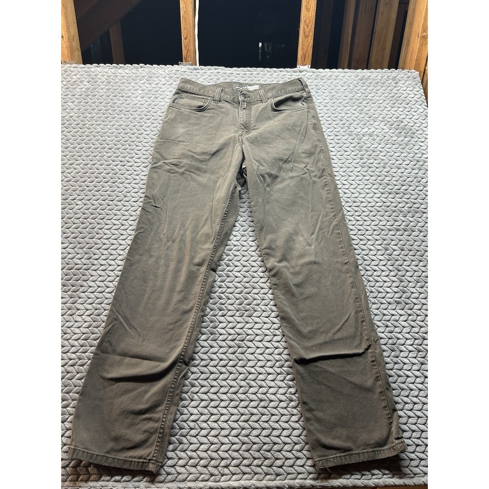 Carhartt Rugged Flex Work Pants Mens 33x34 Relaxed Fit BN2517-M Gray